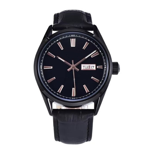 Tempus – Custom 40mm Classic Watch, Black Dial, Timeless Dress Style